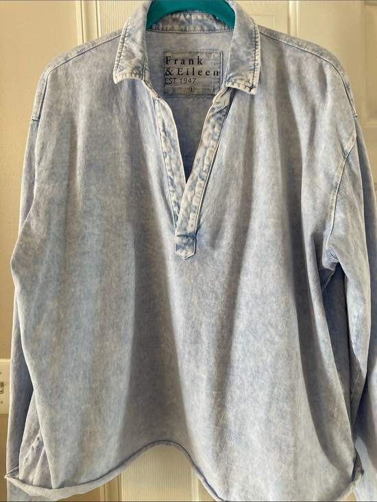 Frank & Eileen Tops - Frank & Eileen Washed Light Blue Patrick Pullover